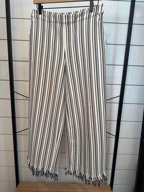 Abbeline Black and White Striped Wide-Leg Pants❤️❤️❤️